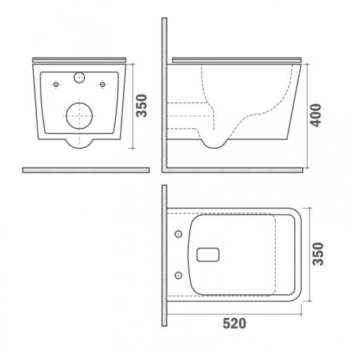 WC, Strohm Teka 117320000 Formentera fali WC