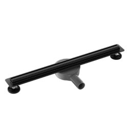   Padlóösszefolyó, Wellis WE00155 W-Drain Onyx Slim 70 zuhanyfolyóka