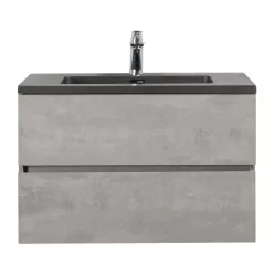   Alsó szekrény, Wellis WB00527/WB00528 Mallorca 80 2 fiókos mosdószekrény mosdóval