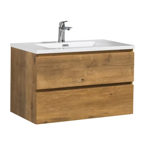 Alsó szekrény, Wellis WB00520/WB00521 Monaco 80 2 fiókos mosdószekrény mosdóval