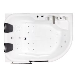  Hidromasszázs kád, Wellis WK00005-5 Dublo E-Drive™ TOUCH Retro csapteleppel, balos