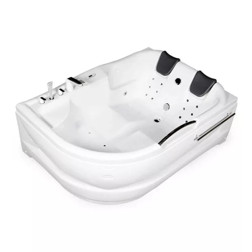 Hidromasszázs kád, Wellis WK00005-7 Dublo E-Max™ TOUCH Retro csapteleppel, balos