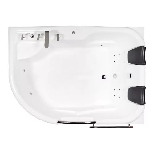 Hidromasszázs kád, Wellis WK00005-2 Dublo Hydro hidromasszázs kád Retro csapteleppel, jobbos