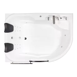   Hidromasszázs kád, Wellis WK00005-2 Dublo Hydro hidromasszázs kád Retro csapteleppel, balos