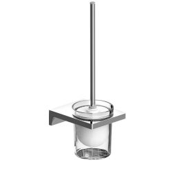 WC-kefe tartó, Wellis WE00169 Mamba Chrome WC kefe, fali