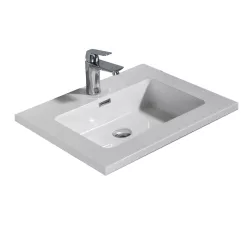   Mosdó, Wellis WB00519 Monaco 60 öntött műmárvány mosdó, klikk-klakk leeresztővel