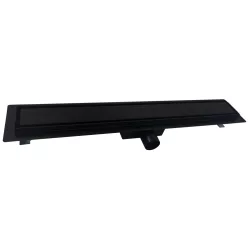   Padlóösszefolyó, Roltechnik RRFB-900 rozsdamentes acél, fekete zuhanyfolyóka, 90 cm