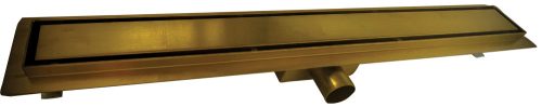 Padlóösszefolyó, Roltechnik RRFG-600 rozsdamentes acél, arany zuhanyfolyóka, 60 cm