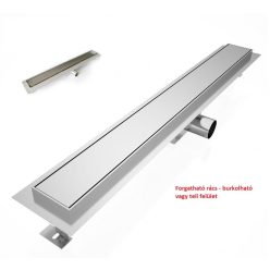   Padlóösszefolyó, Roltechnik RRF7-800 rozsdamentes zuhanyfolyóka,burkolható, 80 cm