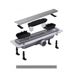   Padlóösszefolyó, Roltechnik RMF11-400 műanyag zuhanyfolyóka, 40 cm