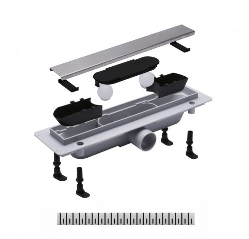 Padlóösszefolyó, Roltechnik RMF12-400 műanyag zuhanyfolyóka 40 cm