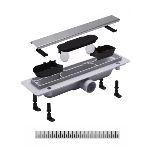 Padlóösszefolyó, Roltechnik RMF12-850 műanyag zuhanyfolyóka 85 cm