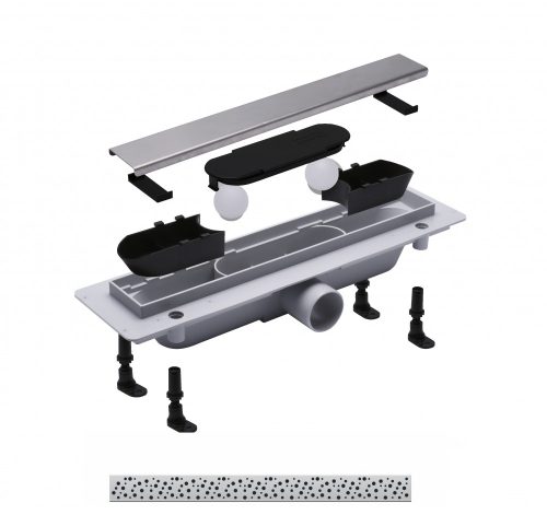 Padlóösszefolyó, Roltechnik RMF15-550 műanyag zuhanyfolyóka 55 cm