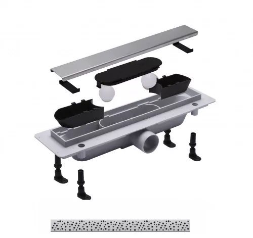 Padlóösszefolyó, Roltechnik RMF15-750 műanyag zuhanyfolyóka 75 cm