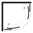 Zuhanykabin, Roltechnik New Trendy ZS-0001/ZS-0033 Suvia íves zuhanykabin szett