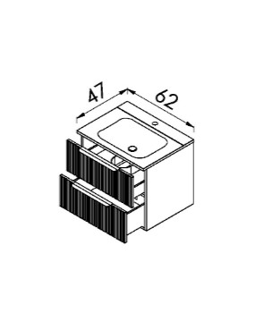 Alsó szekrény, TBoss Zenna 60