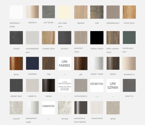 Felső szekrény, TBoss Pixi 60F