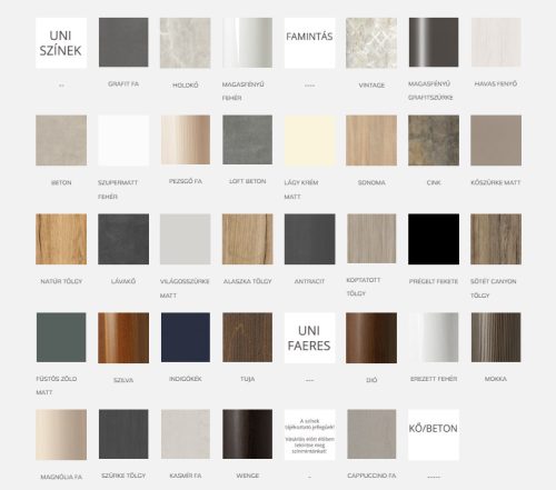 Fali szekrény, TBoss Manna F140 2A1F