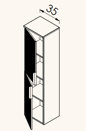 Fali szekrény, TBoss Zola F140 2A