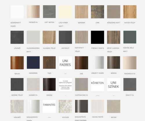 Fali szekrény, TBoss Zola F140 2A