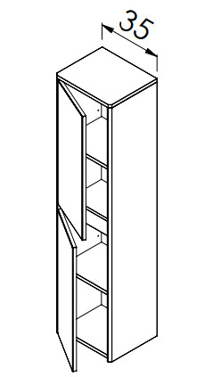 Fali szekrény, TBoss Raja F140 2A