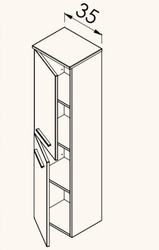 Fali szekrény, TBoss Kami F140 2A