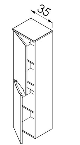 Fali szekrény, TBoss Lima F140 2A