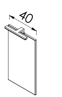 Fürdőszobai tükör, Tboss Floating Mirror Easy 40