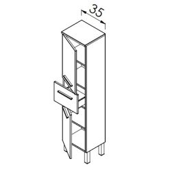 Álló szekrény, TBoss Tera F140 2A1F