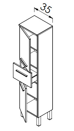 Álló szekrény, TBoss Tera F140 2A1F