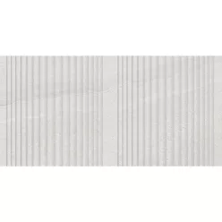   Dekorlap, Mirello Norwick Decor White 29,5X59,5 Shiny Rect. 225710