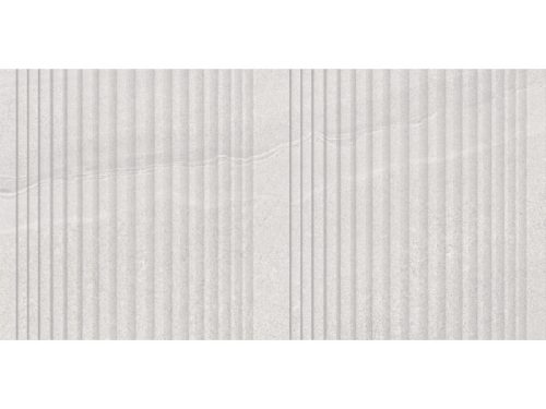 Dekorlap, Mirello Norwick Decor White 29,5X59,5 Shiny Rect. 225710