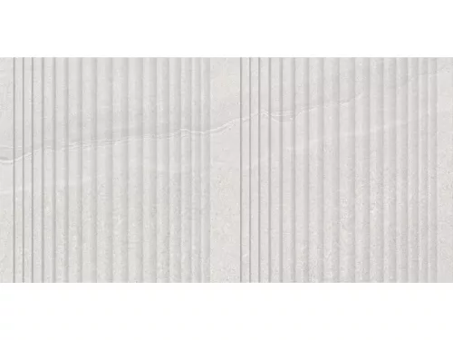 Dekorlap, Mirello Norwick Decor White 29,5X59,5 Shiny Rect. 225710