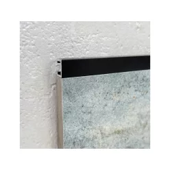   Listello, Mirello PROLISTELL P ALL ELOX MATT FEKETE ALUMÍNIUM DEKOR PROFIL 10MM / 2,7 FM PLTPNE 1