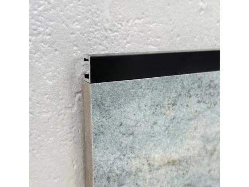 Listello, Mirello PROLISTELL P ALL ELOX MATT FEKETE ALUMÍNIUM DEKOR PROFIL 10MM / 2,7 FM PLTPNE 1