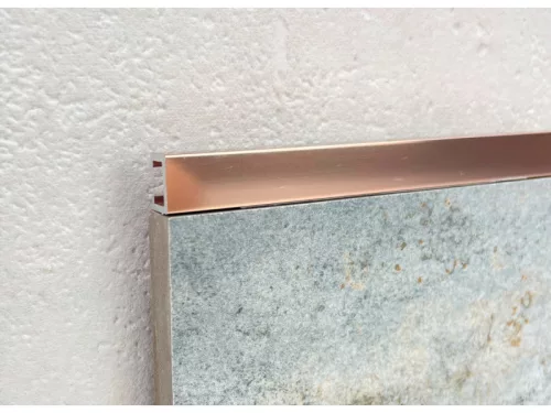 Listello, Mirello PROLISTELL P ALL POL. ROSE GOLD ALUMÍNIUM DEKOR PROFIL 10MM / 2,7 FM PLTPBR 10