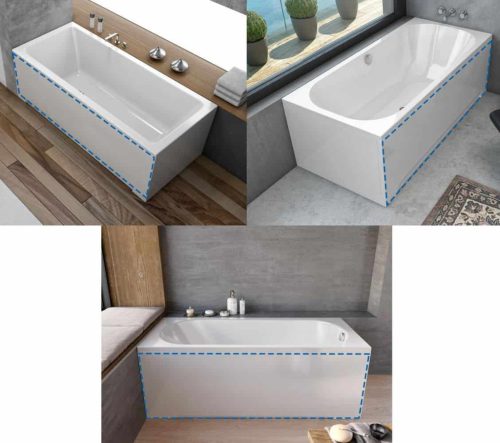 Előlap, Kolpa San kád előlap Elektra, Betty, Pandora kádakhoz 170 cm