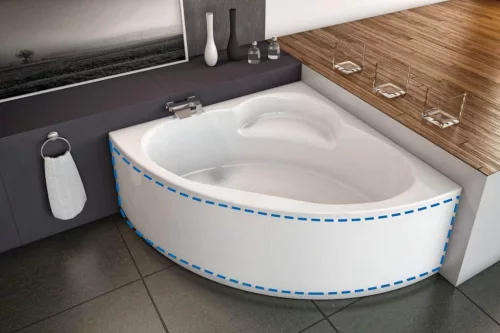 Előlap, Kolpa San kád előlap Royal 130 sarokkádhoz