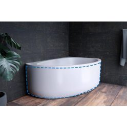   Előlap, Kolpa San kád előlap Libretto 160x100 aszimmetrikus sarokkádhoz, balos