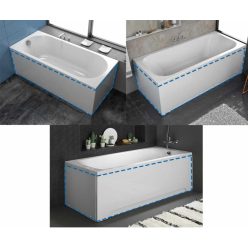   Előlap szett kádvázzal, Kolpa San 150x70 Evelin, Destiny, Tamia kádakhoz