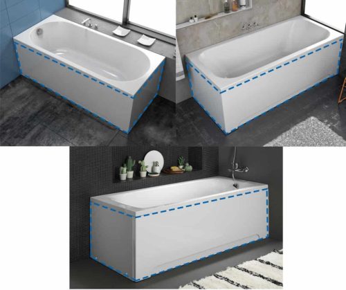 Előlap szett kádvázzal, Kolpa San 140x70 Evelin, Destiny, Tamia kádakhoz