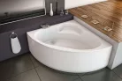 Hidromasszázs kád, Kolpa San Royal 130x130 előlapos sarokkád vízmasszázs rendszerrel