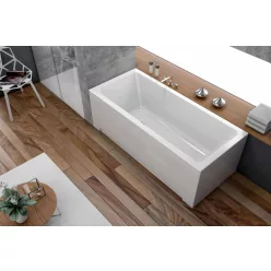  Hidromasszázs kád, Kolpa San Elektra 180x80 előlapos fürdőkád vízmasszázs rendszerrel, mikrofúvók