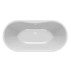   Kád, Kolpa San 593790 Comodo-FS 185×90 térbenálló kád, fekete/fehér