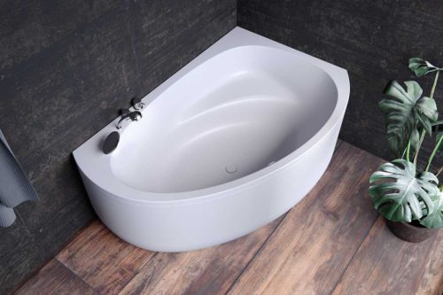 Kád, Kolpa San 574730 Libretto 160x100 beépíthető asszimmetrikus sarok kádtest, balos