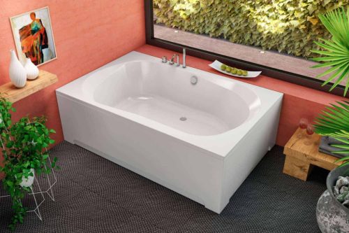 Kád, Kolpa San 593210 Adam&Eva 195×125 előlapos fürdőkád