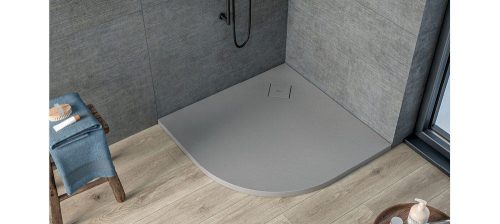 Zuhanytálca, Kolpa San 922880 Moonwalk 90x90 antracit, íves