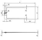 Zuhanytálca, Kolpa San 518200 Ballo 140x90 andezit