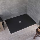 Zuhanytálca, Kolpa San 927080 Stiletto 130x90 antracit