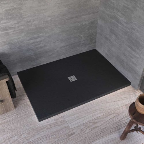 Zuhanytálca, Kolpa San 927080 Stiletto 130x90 antracit
